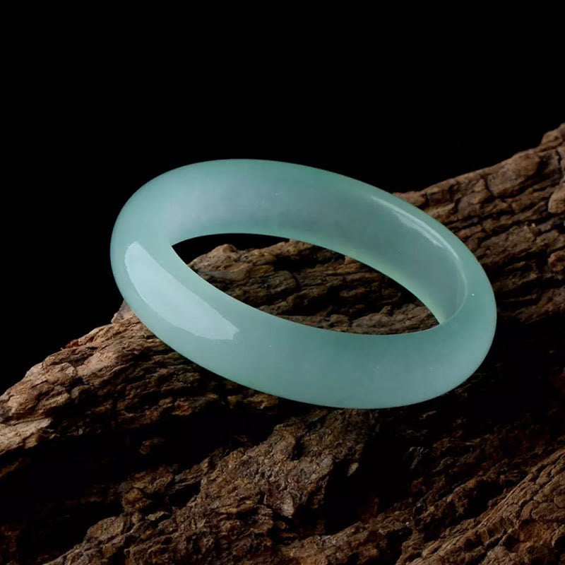 Fortune Jewel Natural Jade Luck Healing Prosperity Bangle Bracelet