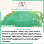 Fortune Jewel Green Chalcedony Round Peace Buckle Strength Necklace Pendant