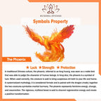 Fortune Jewel Chinese Phoenix Jade Luck Necklace String Pendant Fortune Jewel