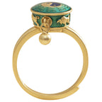 Yin Yang Copper Luck Wealth Rotatable Ring Fortune Jewel