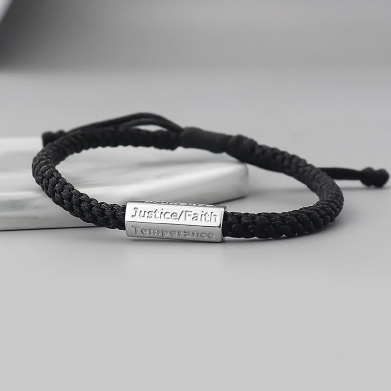 Fortune Jewel Seven Deadly Sins Seven Virtues Braided String Bracelet