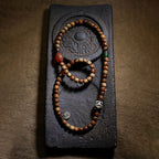 Fortune Jewel Tibetan Bodhi Seed Amber Dzi Bead Agate Zakiram Goddess of Wealth Beads Triple Wrap Bracelet