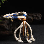 Fortune Jewel Tibet Zakiram Goddess of Wealth Thangka Handmade Luck Bracelet
