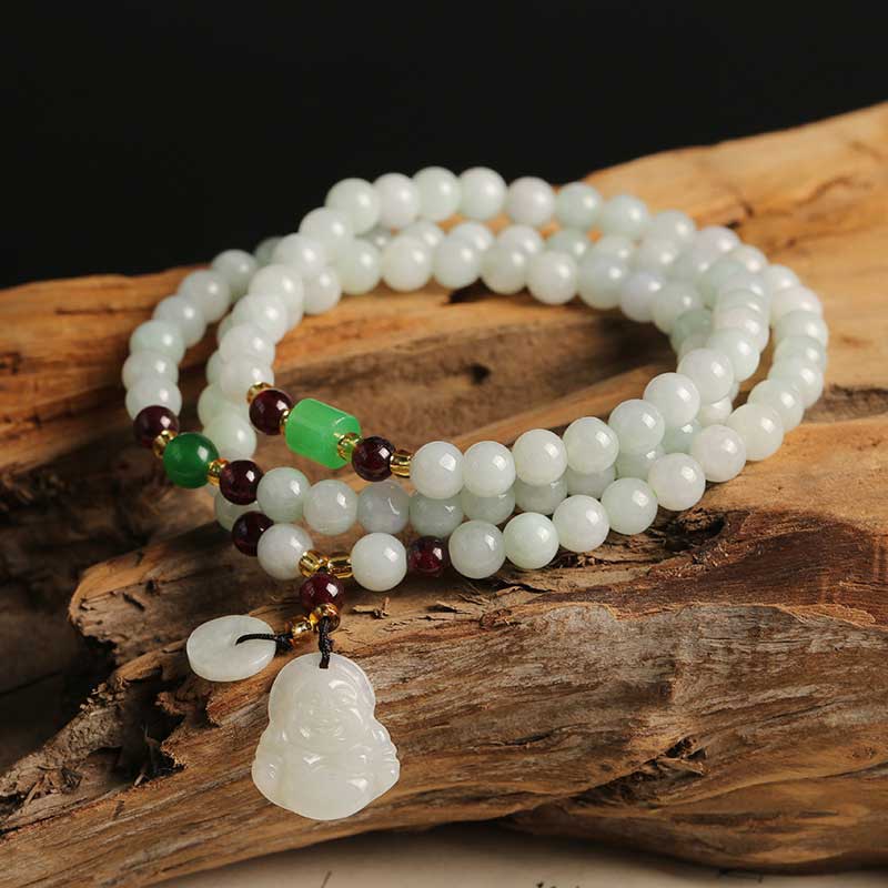 Fortune Jewel Natural Jade Pixiu Buddha Abundance Bracelet