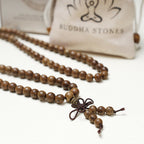 Fortune Jewel 108 Mala Beads Bracelet Prayer Meditation Sandalwood Elastic