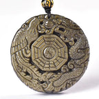 Fortune Jewel Golden Obsidian Healing Energy Necklace Pendant