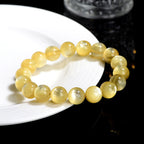 Fortune Jewel Natural Golden Lepidolite Protection Prosperity Bracelet
