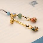 Fortune Jewel Gold Swallowing Beast Family Luck Key Chain