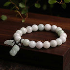Fortune Jewel Natural Jade Pi Xiu Buddha Gourd Apple Success Bracelet
