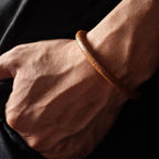 Fortune Jewel Retro Leather Luck Healing Copper Magnetic Buckle Bracelet