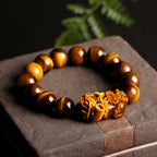 Fortune Jewel Natural Tiger Eye Wealth Bracelet