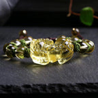 Fortune Jewel Natural Citrine Pixiu Wealth Protection Bracelet