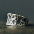Fortune Jewel 925 Sterling Silver Bump Texture Design Protection Ring