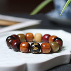Fortune Jewel Tibet Various Wood Om Mani Padme Hum Purity Bracelet
