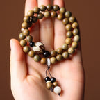Fortune Jewel Green Sandalwood Bodhi Seed Lotus Soothing Double Wrap Bracelet