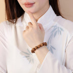Indian Old Mountain Sandalwood Prayer Bead Bracelet