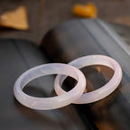 Fortune Jewel Natural Chalcedony Harmony Positive Bracelet Bangle