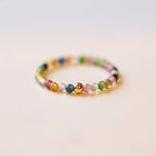 Fortune Jewel Natural Tourmaline Positive Love Ring