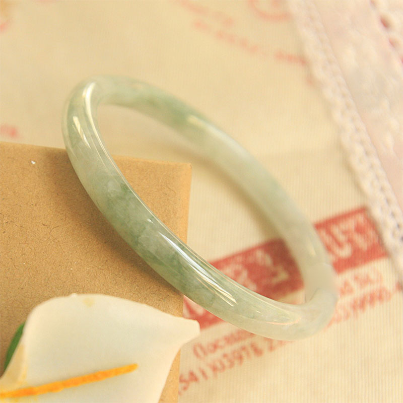 Fortune Jewel Natural Jade Peace Healing Bangle Bracelet