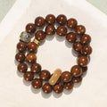 Fortune Jewel Tibetan Natural Purple Gold Rat Bodhi Seed Wealth Double Wrap Bracelet