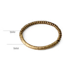 Fortune Jewel Simple Design Copper Brass Bead Luck Wealth Bracelet
