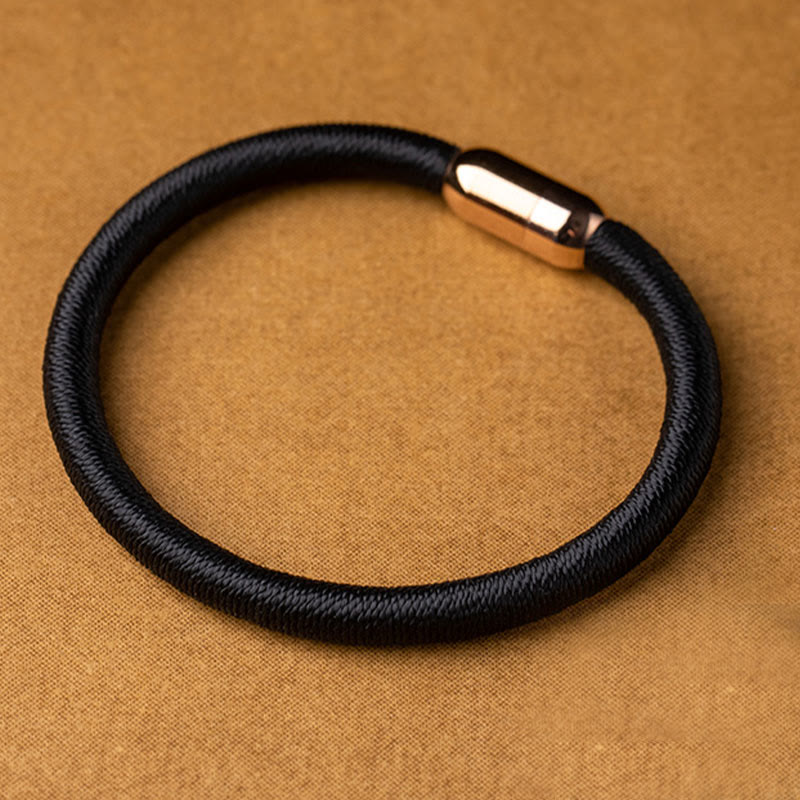 Fortune Jewel Tibetan Handmade King Kong Knot Protection Magnetic Buckle Braided Bracelet