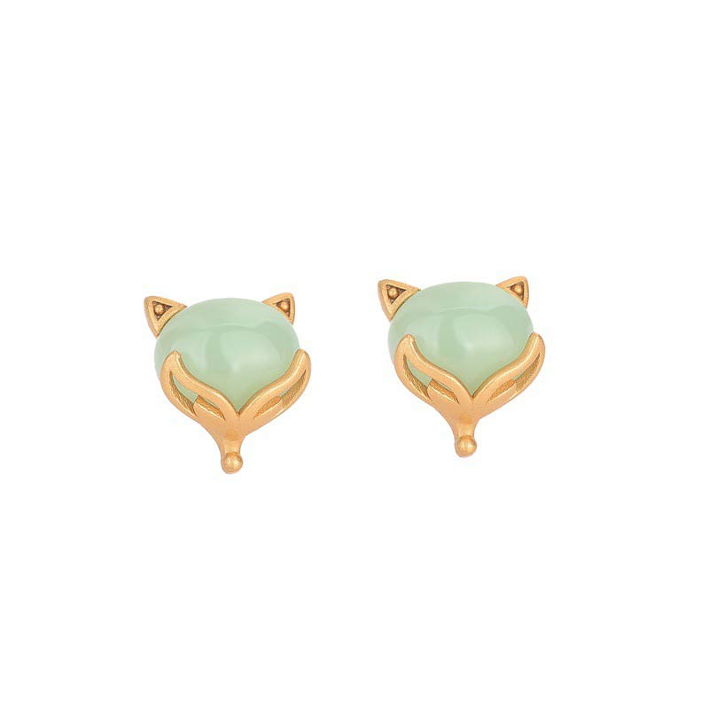 Fortune Jewel FengShui Jade Luck Earrings