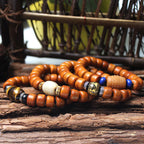 Fortune Jewel Tibetan Bone Beads Om Mani Padme Hum Strength Bracelet