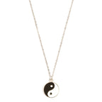 Fortune Jewel 2Pcs Yin Yang Harmony Balance Necklace Pendant Fortune Jewel
