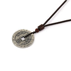 Fortune Jewel Bagua Yin Yang Copper Coin Star Balance Energy Necklace Pendant Fortune Jewel