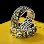 Fortune Jewel Chinese Zodiac Natal Buddha Wealth Luck Adjustable Ring Fortune Jewel
