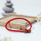 Fortune Jewel FengShui Lucky Red String Ceramic Bracelet