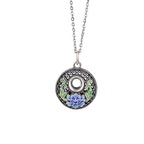 Fortune Jewel 999 Sterling Silver Koi Fish Fu Character Lotus Peace Buckle Wealth Necklace Pendant Fortune Jewel