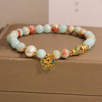 Fortune Jewel Shoushan Stone Pearl Butterfly Wealth Bracelet