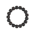 Fortune Jewel Tibet Ebony Wood Om Mani Padme Hum Engraved Balance Bracelet