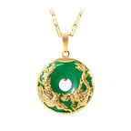 Fortune Jewel Natural Jade Prosperity Necklace Fortune Jewel
