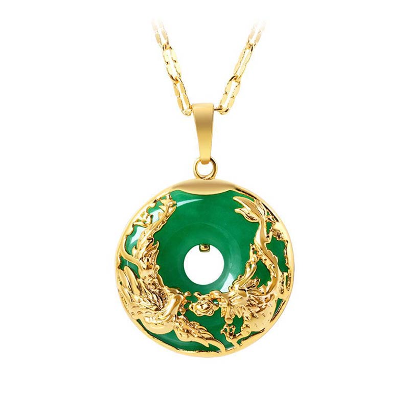 Fortune Jewel Natural Jade Prosperity Necklace Fortune Jewel