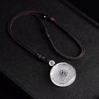 Fortune Jewel Taoism Five Sacred Mountains Yin Yang Symbol Liuli Crystal Balance Necklace Pendant Key Chain Fortune Jewel