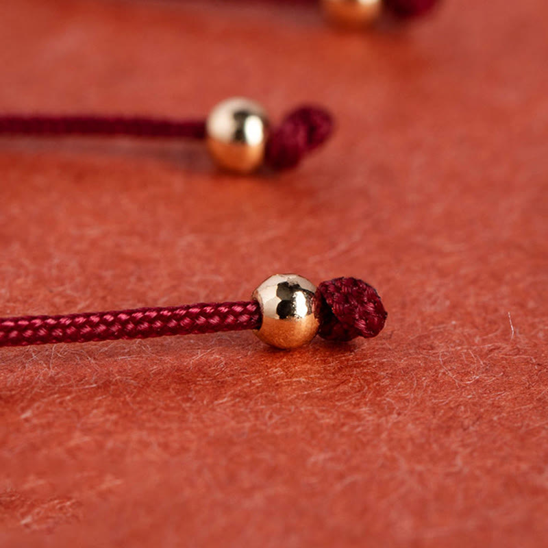 Fortune Jewel Garnet Cinnabar PiXiu Blessing Calm String Bracelet