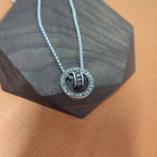 Fortune Jewel Tibetan Om Mani Padme Hum Carved Peace Purity Chain Necklace Pendant