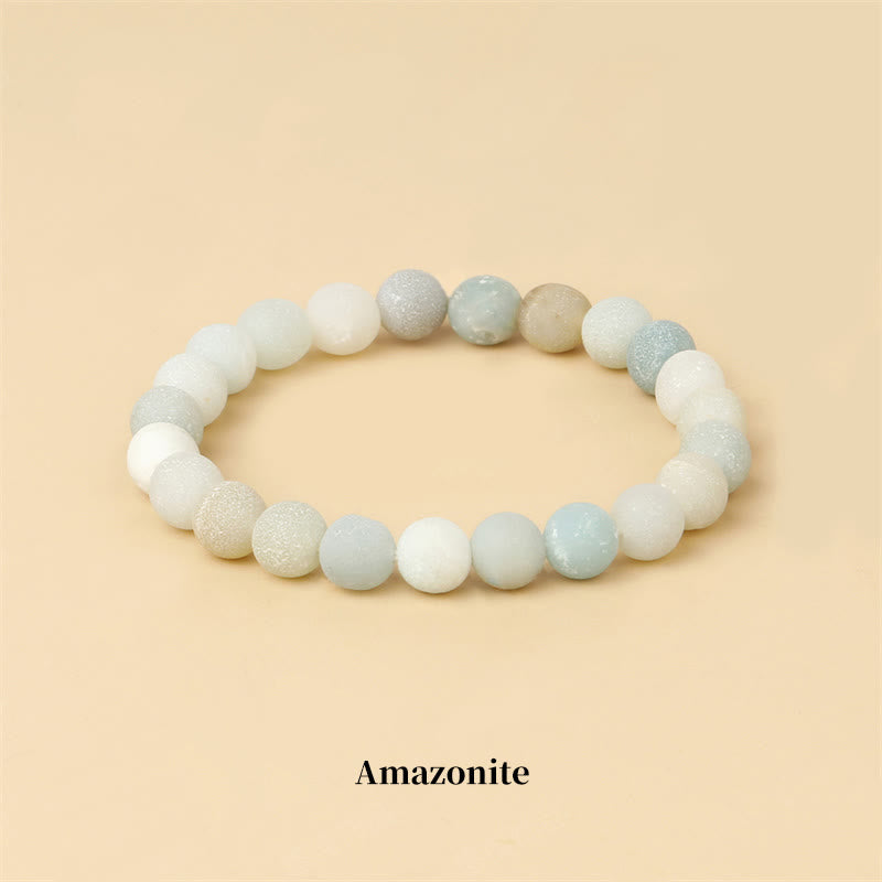 Fortune Jewel Natural Stone Quartz Healing Beads Bracelet