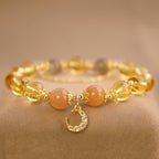 Fortune Jewel Blessed Moon Citrine Abundant Energy Bracelet