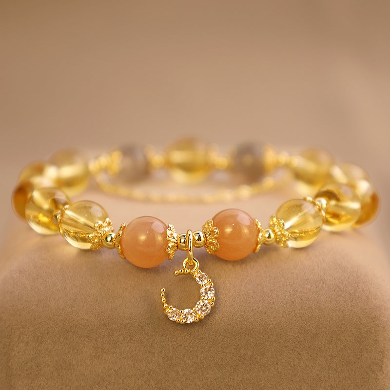 Fortune Jewel Blessed Moon Citrine Abundant Energy Bracelet