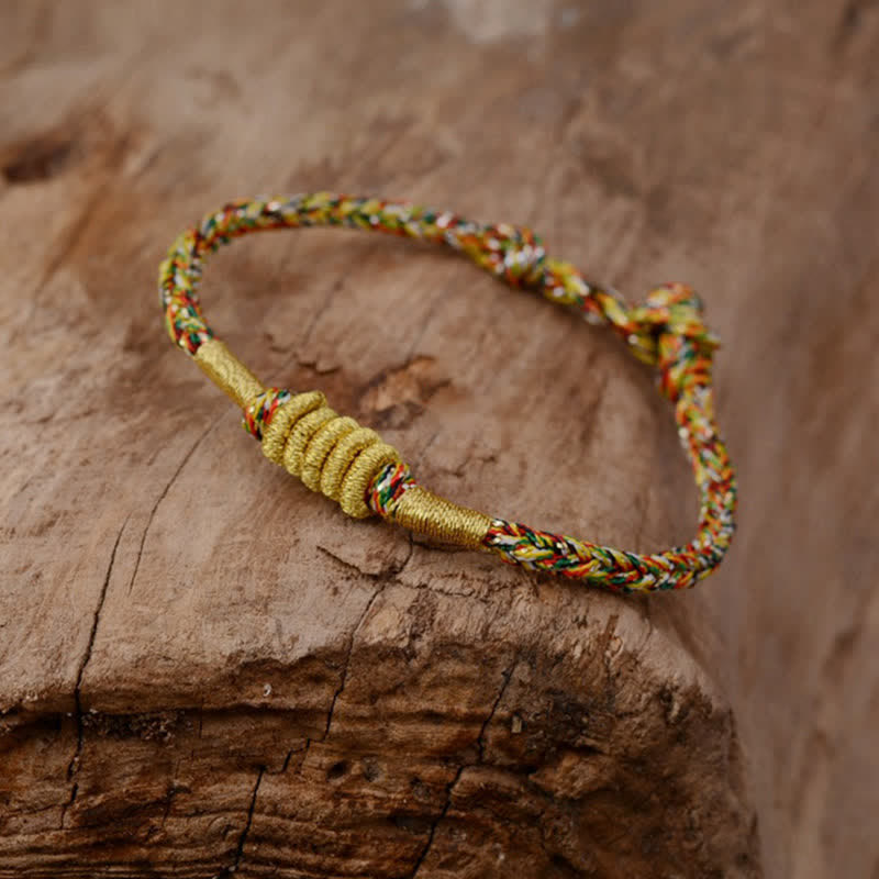 Fortune Jewel Handmade Colorful King Kong Knot Protection Braid String Bracelet