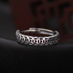 Fortune Jewel Vintage Copper Coin Design Luck Adjustable Ring
