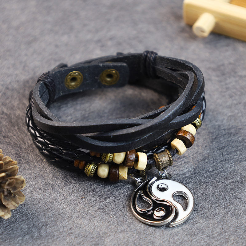 Yin Yang Pendant Couple Balance Bracelet Fortune Jewel