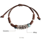 Fortune Jewel Tibet Ceramic Bead Wealth String Bracelet