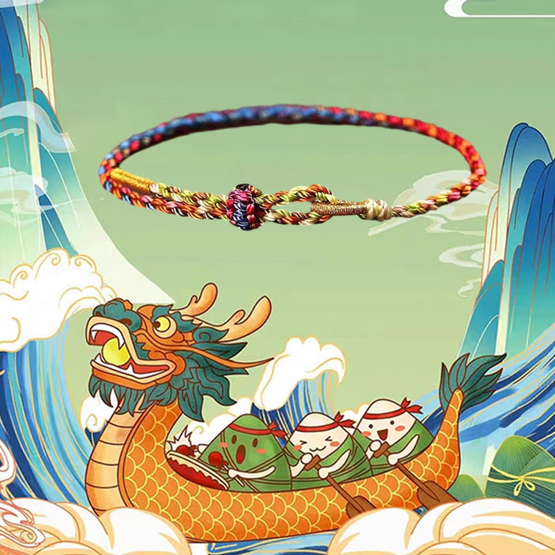 Fortune Jewel Handcrafted Luck Colorful Rope Child Adult Bracelet