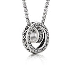 Fortune Jewel Tibetan Om Mani Padme Hum Carved Peace Purity Chain Necklace Pendant