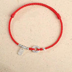 Fortune Jewel 925 Sterling Silver Auspicious Clouds Peace Buckle Safe And Sound Bracelet Anklet